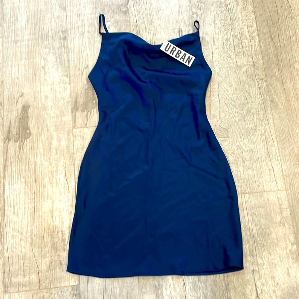 Navy Urban Outfitters Slip Dress